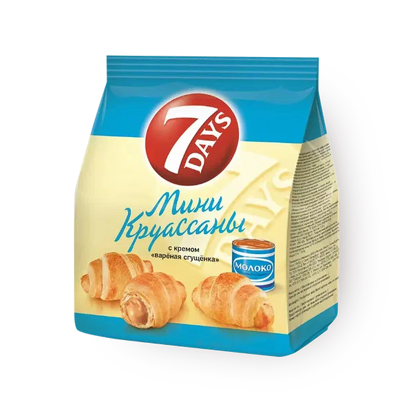 Круассаны мини 7 Days со вкусом варёной сгущёнки