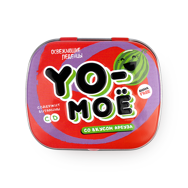 Леденцы освежающие Yo-моё со вкусом арбуза