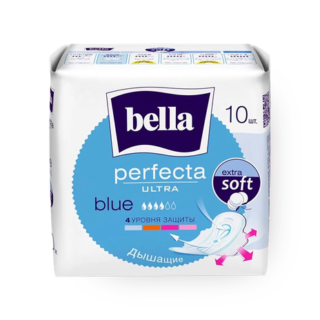 Прокладки гигиенические cупертонкие Bella Perfecta Ultra Blue