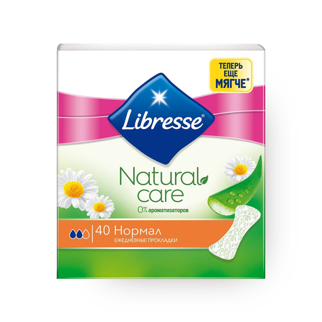 Прокладки ежедневные Libresse Natural Care Pantyliners Normal