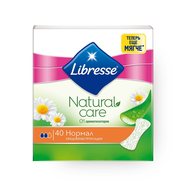 Прокладки ежедневные Libresse Natural Care Pantyliners Normal