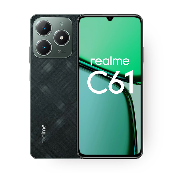 Смартфон realme C61 6/128 Гб Dual nano SIM темно-зелёный