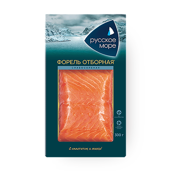 Форель слабосолёная филе-кусок «Русское море»