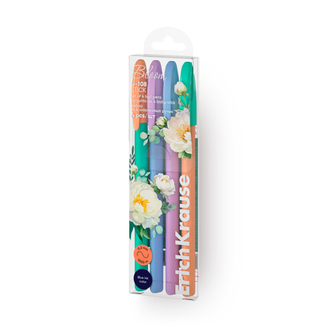 Текст маркеры Erich Krause Visioline V-17 Pastel Bloom 4 цвета