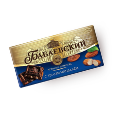 Шоколад тёмный с целым минда­лём Бабаев­ский