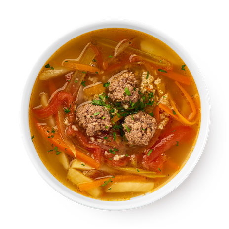Суп с фрикадельками и овощами Mfood.kz