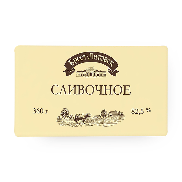 Масло сливочное 82,5% «Брест-Литовск»