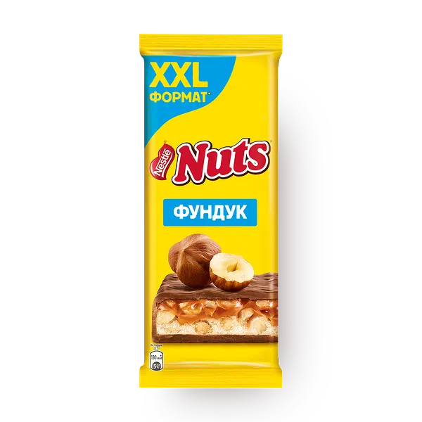 Шоколад молочный Nuts