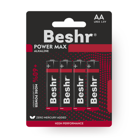 Батарейка Beshr Power Max Alkaline 4B Aalr6 1.5V