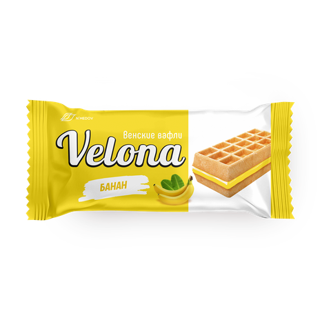 Мягкие вафли с банановым кремом Velona