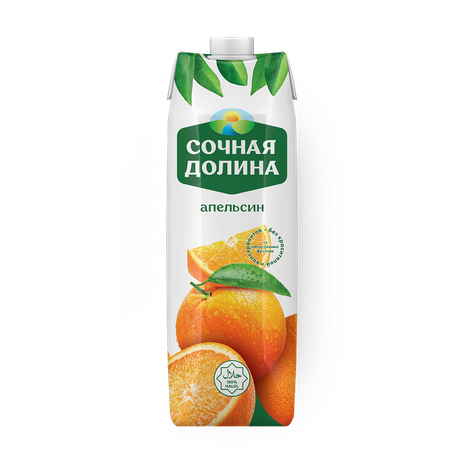 Сок Апельсиновый «Сочная долина»