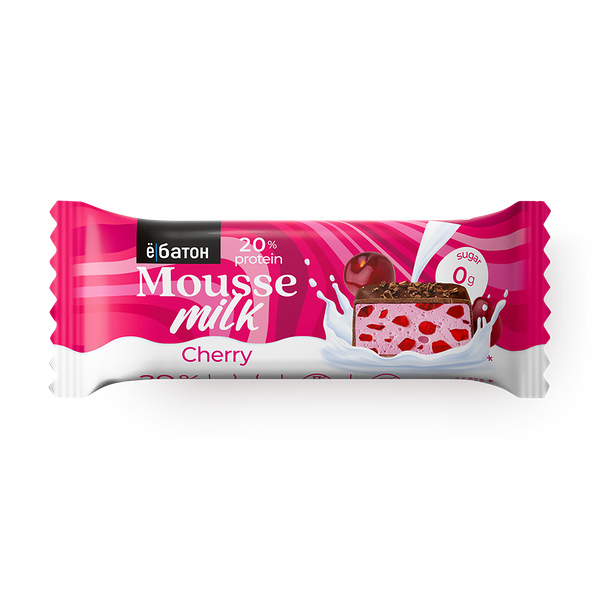 Батончик протеиновый «Ё|Батон» Mousse вишня
