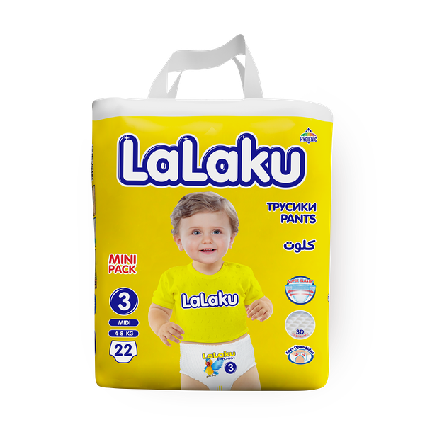 Подгузники-трусики Lalaku мини размер 3 4-8 кг