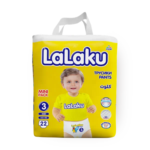 Подгузники-трусики Lalaku мини размер 3 4-8 кг