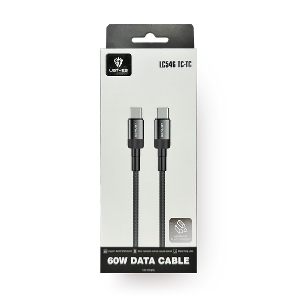 Кабель Lenyes LC546 Type-C - Type-C 60W 1 м