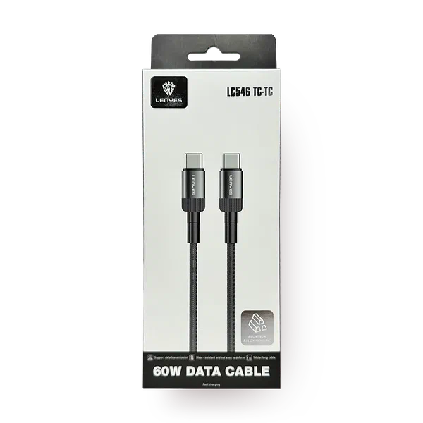 Кабель Lenyes LC546 Type-C - Type-C 60W 1 м