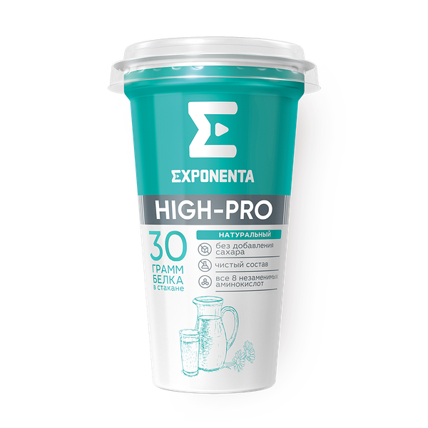 Напиток кисломолочный обезжиренный Exponenta High-Pro