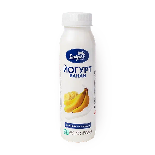 Йогурт «Доброе деревенское утро» банан 1,2%