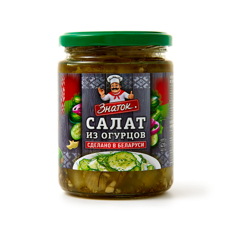 Салат из огурцов «Знаток»