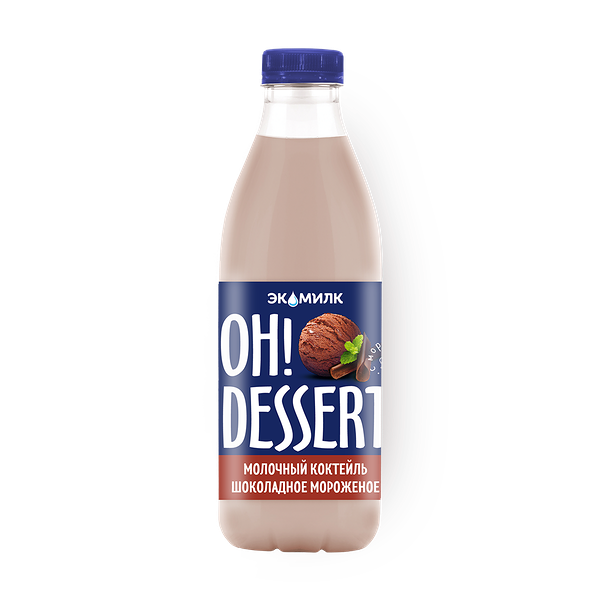 Коктейль молочный «Экомилк» Oh!Dessert шоколадный 2%