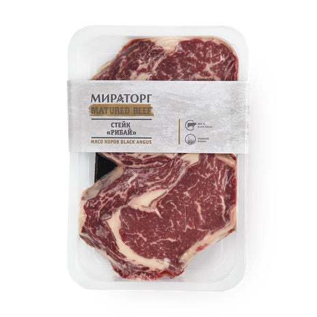 Стейк Рибай Matured Beef Black Angus «Мираторг» из мраморной говядины