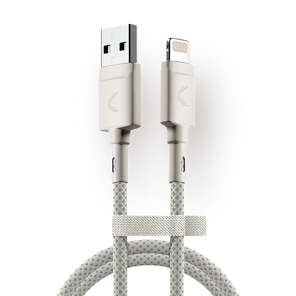 Кабель Commo Range Cable USB-A — Lightning MFI, 1.2 м, Light Gray