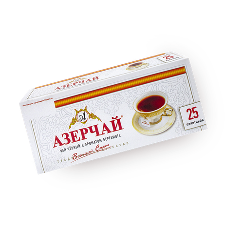 Чай чёрный «Азерчай» с ароматом бергамота в пакетиках