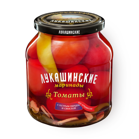 Томаты По-армянски «Лукашинские маринады» с острым перцем и свеклой