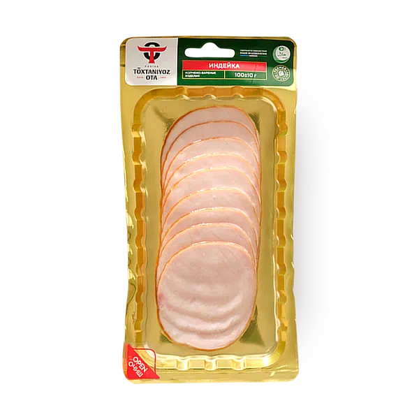 Сырокопчёная индейка To'xtaniyoz-ota нарезка