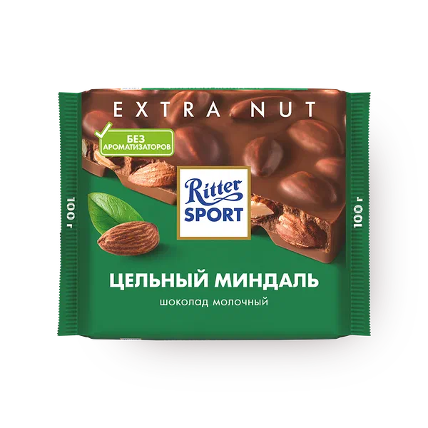 Шоколад молочный Ritter Sport цельный миндаль