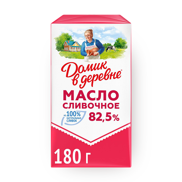 Масло сливоч­ное 82,5% Домик в деревне