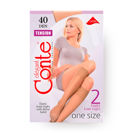 Гольфы женские Conte Elegant Tension 40 Den размер 23-25 цвет Natural