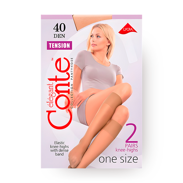 Гольфы женские Conte Elegant Tension 40 Den размер 23-25 цвет Natural