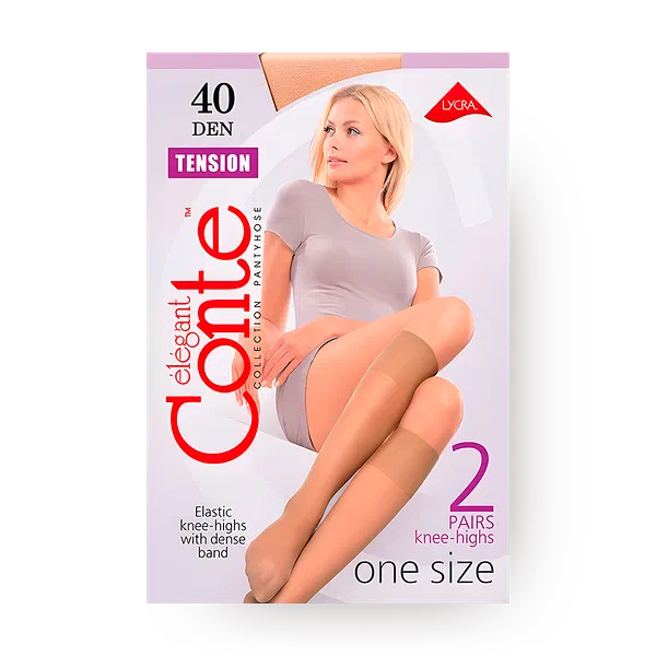 Гольфы женские Conte Elegant Tension 40 Den размер 23-25 цвет Natural