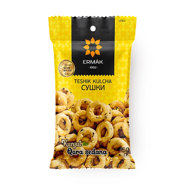 Сушки солёные Ermak с кунжутом и чёрным тмином