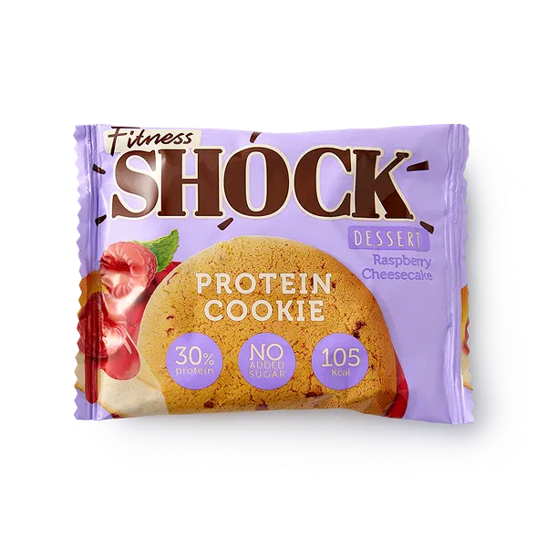 Печенье протеиновое FitnesShock Dessert малиновый чизкейк