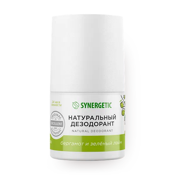 Дезодорант натуральный Synergetic бергамот и зелёный лайм