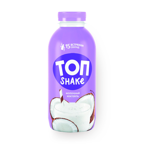 Коктейль молочный «Топ» Shake кокос 2%