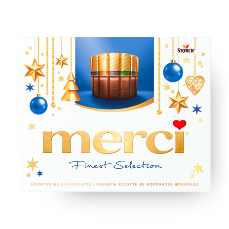 Конфеты Merci молочный шоколад ассорти