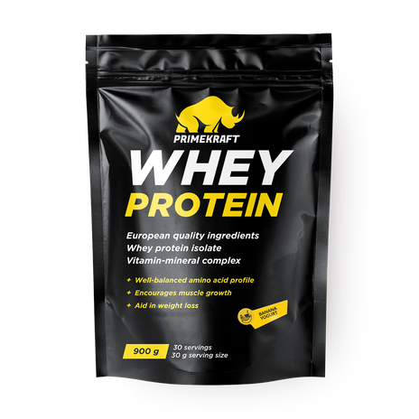 Протеин сывороточный PrimeKraft Whey банановый йогурт