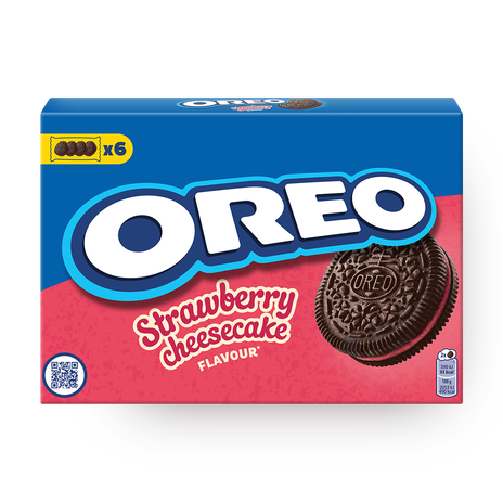 Печенье Oreo с какао и клубничной начинкой