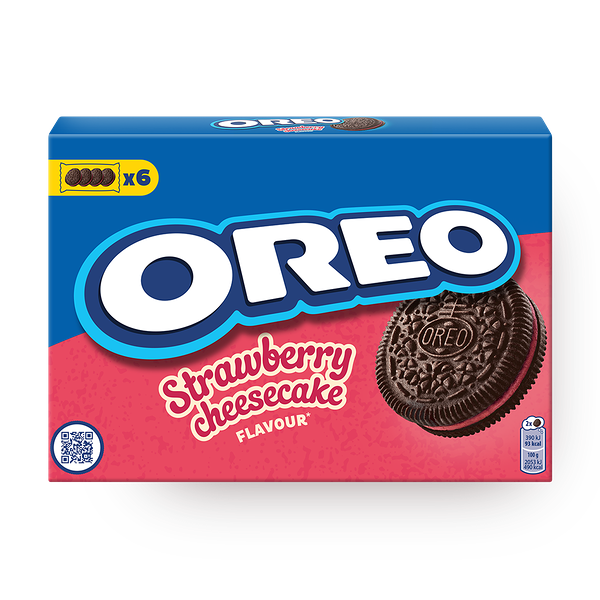 Печенье Oreo с какао и клубничной начинкой