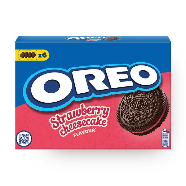 Печенье Oreo с какао и клубничной начинкой