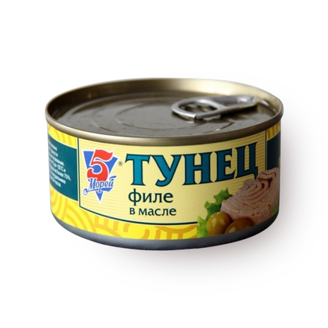 Тунец филе «5 морей» в масле
