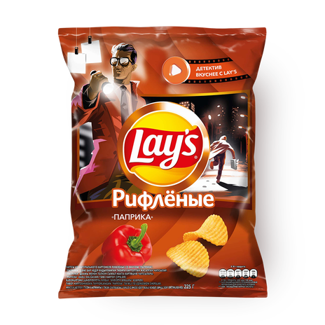 Чипсы Lay's Паприка рифлёные