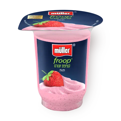 Muller froop strawberry whipped yogurt 97 g — buy in Ramat Gan with  delivery from Yango Deli