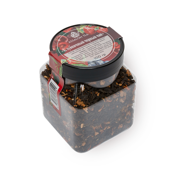 Чай чёрный фруктовый Assalom tea Клубничный