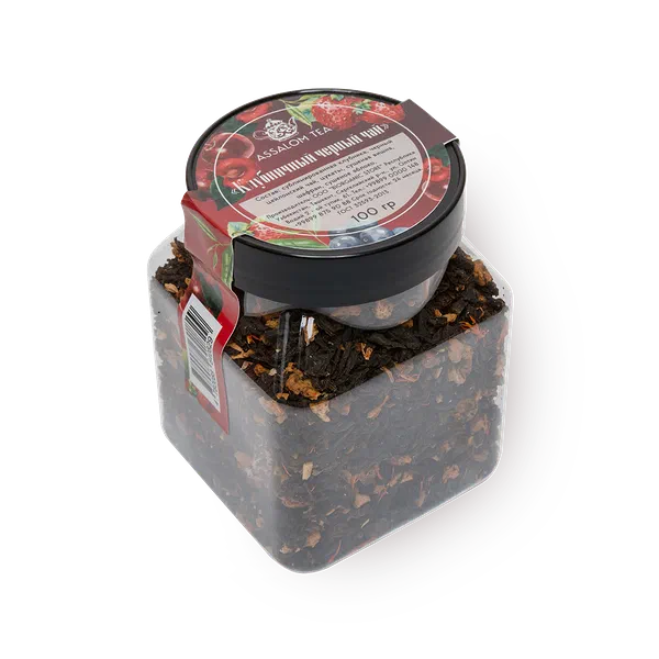 Чай чёрный фруктовый Assalom tea Клубничный