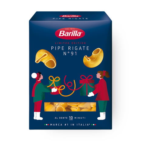 Макароны Pipe Rigate Barilla №91