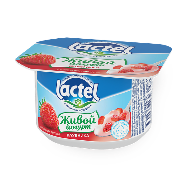 Йогурт питьевой Клубника Lactel 1.5%